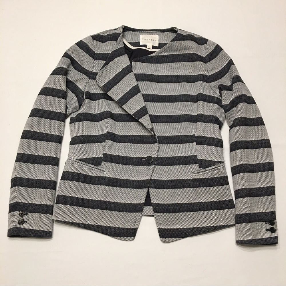 Trenery Striped Blazer Size 10